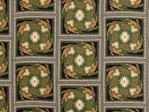 Dressmaking Fabric |Leopard Bloom Viscose Crepe - Green | Fabric Godmother 