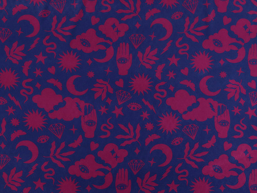 Dressmaking Fabric | Rune Viscose Twill - Burgundy & Navy | Fabric Godmother