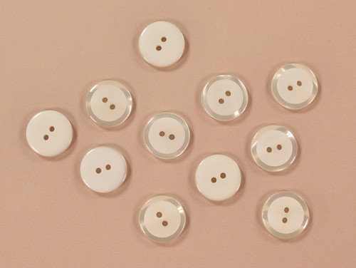 Haberdashery | Chalk Button - 26mm - Ivory | Fabric Godmother
