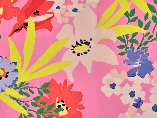 Dressmaking Fabric | Tiana Floral Cotton Lawn - Pink | Fabric Godmother Dressmaking Fabric | Tiana Floral Cotton Lawn - Pink | Fabric Godmother