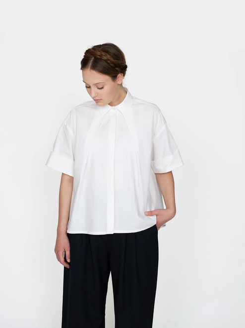 The Assembly Line | Front Pleat Shirt | Fabric Godmother