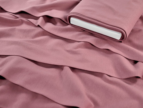Dressmaking Fabric | Organic Cotton Ribbing - Mauve | Fabric Godmother Dressmaking Fabric | Organic Cotton Ribbing - Mauve | Fabric Godmother