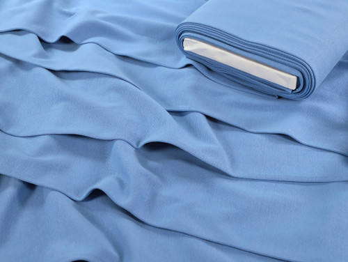 Dressmaking Fabric |  Organic Cotton Ribbing - Periwinkle | Fabric Godmother Dressmaking Fabric |  Organic Cotton Ribbing - Periwinkle | Fabric Godmother