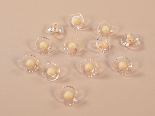 Haberdashery | Alma Domed Button - 16mm - Cream | Fabric Godmother