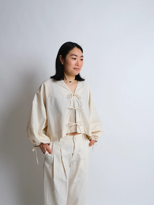 Birgitta Helmersson | Bow Top Add On for Zero Waste Cropped Shirt | Fabric Godmother Birgitta Helmersson | Bow Top Add On for Zero Waste Cropped Shirt | Fabric Godmother