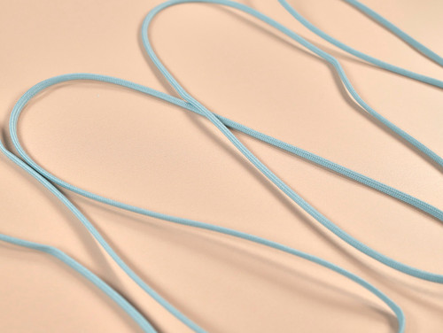 Drawstring Cord | Flat Cord - 4mm - Light Blue | Fabric Godmother
