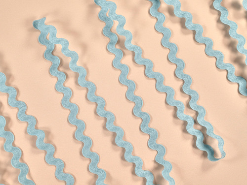 Dressmaking Trim | Luxury Ric Rac Braid - 15mm - Light Blue | Fabric Godmother