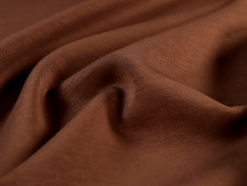 Dressmaking Fabric | Luxury Sand Washed Jersey - Chocolate | Fabric Godmother