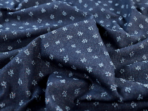 Dressmaking Fabric | Rocco Jacquard Dot 9oz Denim - Indigo | Fabric Godmother  Dressmaking Fabric | Rocco Jacquard Dot 9oz Denim - Indigo | Fabric Godmother