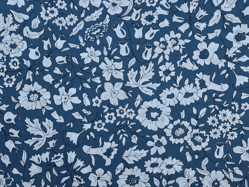 Dressmaking Fabric  | Liberty Fabrics Tana Lawn® Cyntnia Nouveau- Blue | Fabric Godmother 