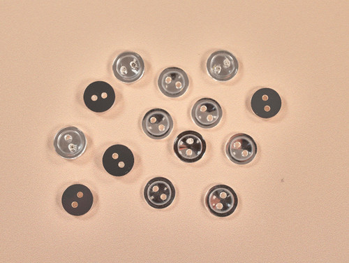Haberdashery | Silver Metallic Button - 12mm | Fabric Godmother
