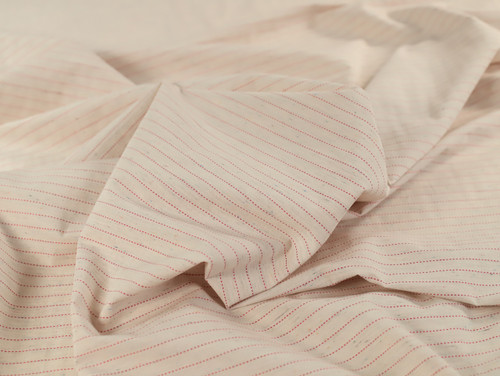 Dressmaking Fabric | Lucian Stripe Cotton & Linen - Ecru | Fabric Godmother 