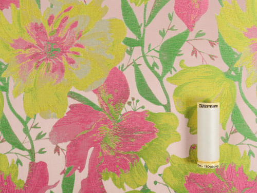 Nastro Jacquard Floreale 5 Cm X 11 Metri - Rosa E Bianco Con Ricamo Fiori Per Decorazioni E Crafting (Rif. 50089)