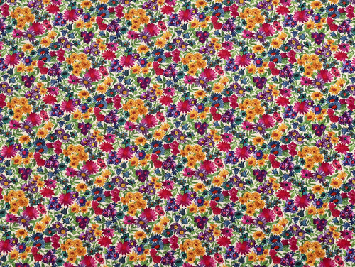 Dressmaking Fabric  | Liberty Fabrics Rossmore Cord® Sandra Spring - Multi | Fabric Godmother 