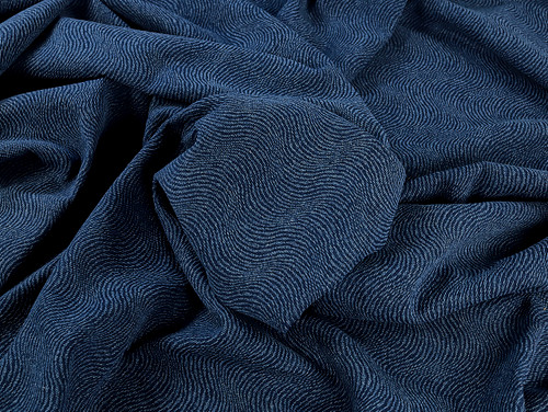 Dressmaking Fabric | Vega Abstract 10oz Denim - Mid Blue | Fabric Godmother Dressmaking Fabric | Vega Abstract 10oz Denim - Mid Blue | Fabric Godmother
