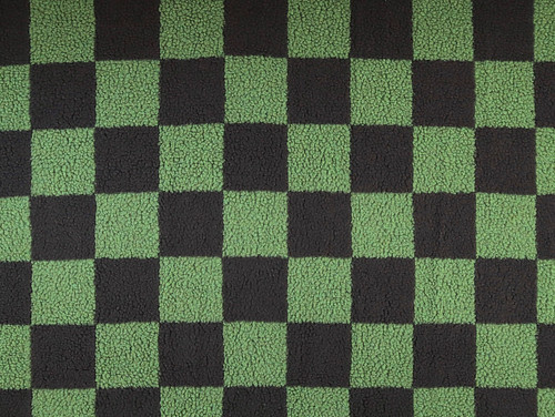 Dressmaking Fabric | Pia Check Sherpa Fleece - Green | Fabric Godmother  Dressmaking Fabric | Pia Check Sherpa Fleece - Green | Fabric Godmother