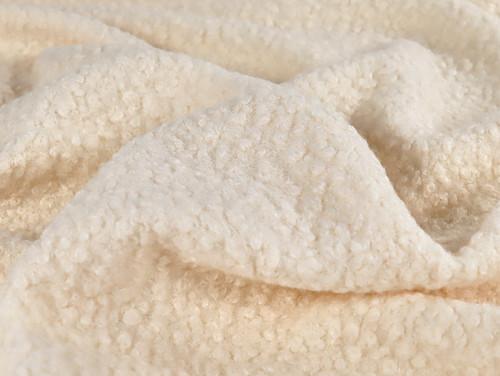Dressmaking Fabric | Miller Bouclé Coating - Cream | Fabric Godmother