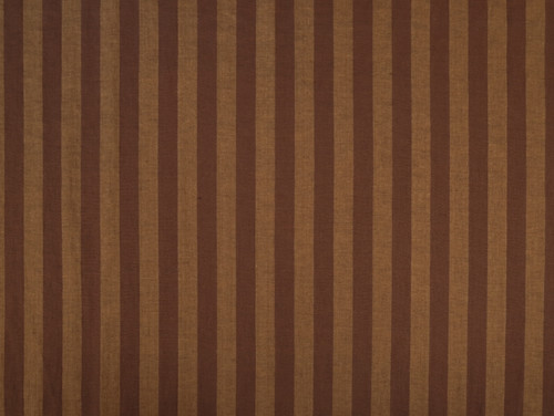 Dressmaking Fabric | Lionel Wide Stripe Tumbled Linen - Chartreuse & Chocolate | Fabric Godmother