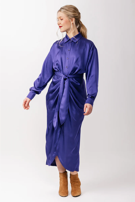 Named | Ilta Ruched Shirt Dress | Fabric Godmother