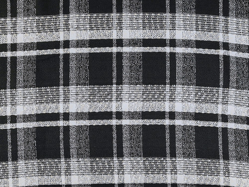 Dressmaking Fabric  |  Elijah Check Boucle Wool Mix - Black | Fabric Godmother 