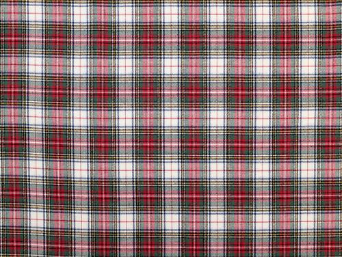 Dressmaking Fabric | Gregor Tartan Brushed Cotton Lawn - Cream | Fabric Godmother 