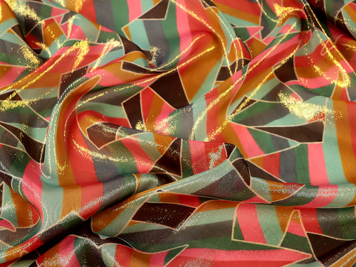 Dressmaking Fabric | Bowie Metallic Viscose - Multi | Fabric Godmother