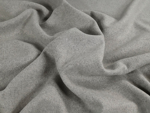 Dressmaking Fabric | Kastor Wool Mix Coating - Grey | Fabric Godmother