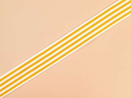 Haberdashery | Striped Webbing - 35mm - Sunshine Yellow| Fabric Godmother