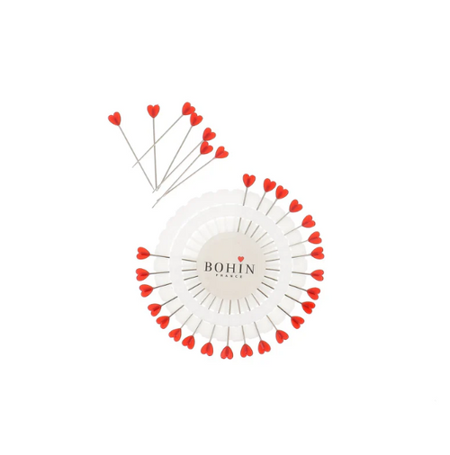 Heart-shaped Pins - Red