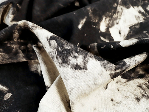 Dressmaking Fabric | Wiley Charcoal Dyed Denim - Black | Fabric Godmother