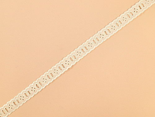 Haberdashery | Broderie Anglaise Trim 25mm - Cream | Fabric Godmother 