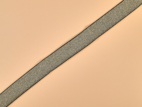Haby | Metallic Elastic - 30mm - Black & Gold | Fabric Godmother