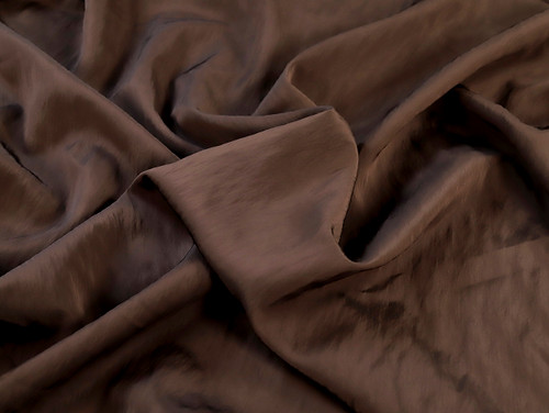 Dressmaking Fabric | Chandra Viscose Taffeta - Brown | Fabric Godmother