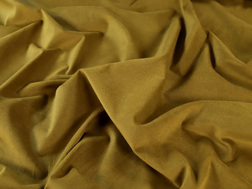 Dressmaking Fabric | Caden Stretch Cotton Velvet - Olive | Fabric Godmother