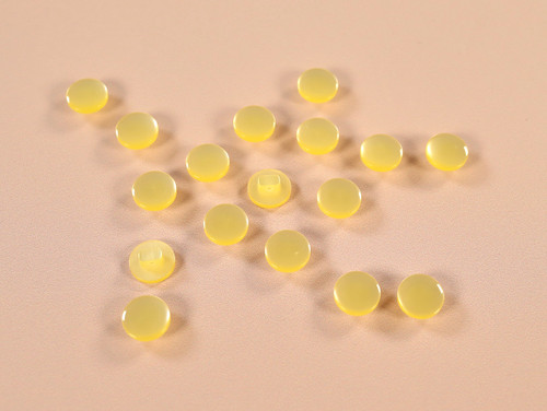 Haby | Gloss Shank Button - 12mm - Yellow | Fabric Godmother 
