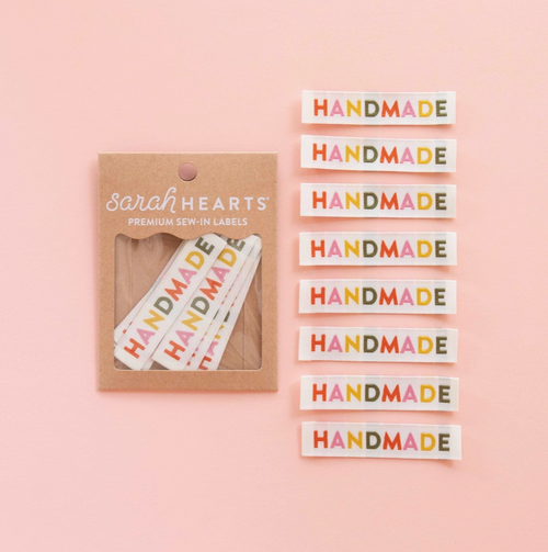 Haby |'Handmade' Woven Labels - Cream | Fabric Godmother