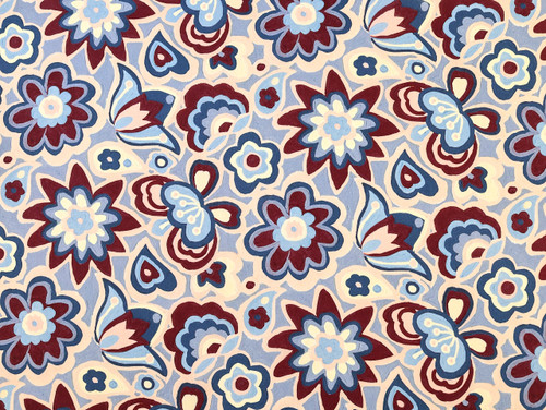 Dressmaking Fabric  | Liberty Peace and Love Tana Lawn - Periwinkle | Fabric Godmother 