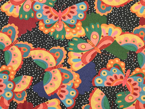 Dressmaking Fabric | Papillon Denim - Black | Fabric Godmother