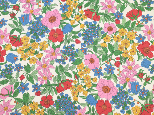 Dressmaking Fabric  | Liberty Clarabell Tana Lawn - Multi | Fabric Godmother 