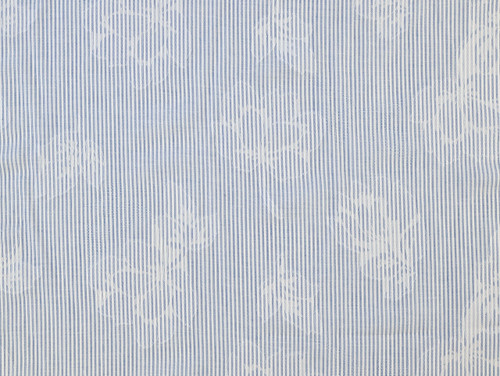 Dressmaking Fabric | Enslee Stripe Floral Cotton Lawn - Blue | Fabric Godmother 