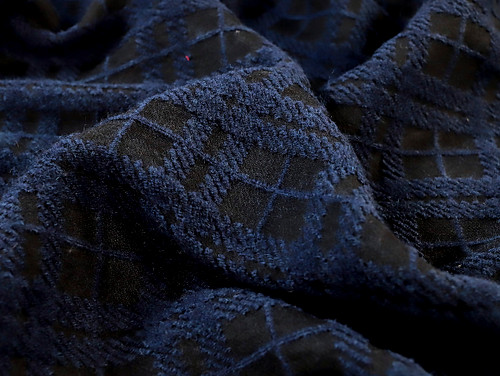 Dressmaking Fabric | Wren Wool Jacquard Coating - Black | Fabric Godmother 