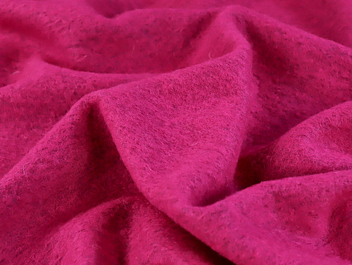 Dressmaking Fabric | Koa Brushed Wool Coating - Magenta | Fabric Godmother