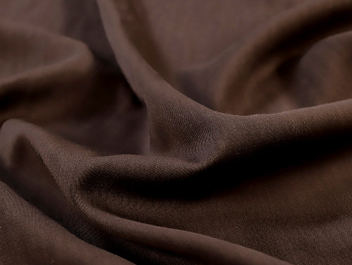Dressmaking Fabric | Viscose Voile - Brown | Fabric Godmother