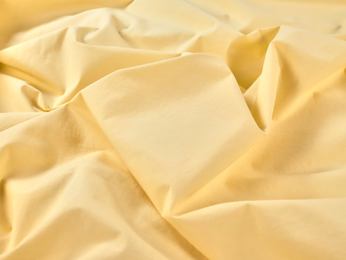 Dressmaking Fabric | Oda Stone Washed Cotton Poplin - Butter Yellow | Fabric Godmother