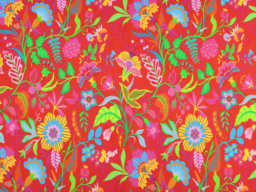 Dressmaking Fabric | Darina French Terry Cotton Jersey - Red | Fabric Godmother