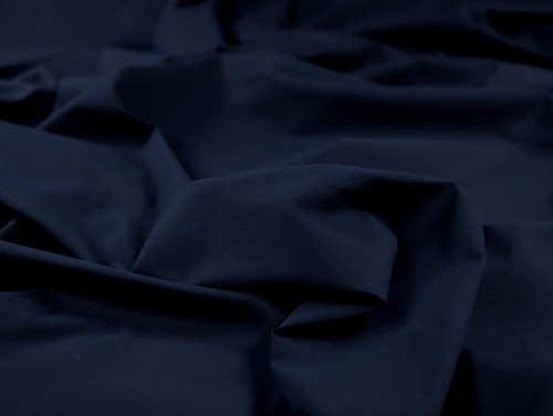 Dressmaking Fabric | Tempest Waterproof Cotton Twill Coating - Navy | Fabric Godmother 