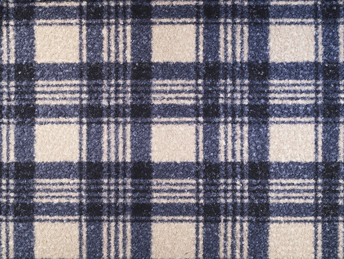 Dressmaking Fabric | Pascal Check Bouclé Coating - Navy | Fabric Godmother