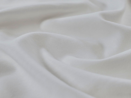 Dressmaking Fabric | Organic Cotton Jersey - Ivory | Fabric Godmother
