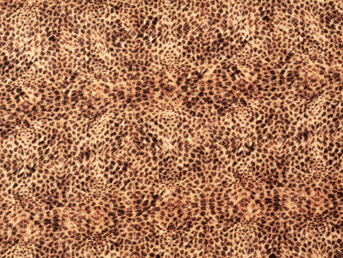 Dressmaking Fabric  | Cheeta Animal Viscose Crepe - Chocolate | Fabric Godmother 