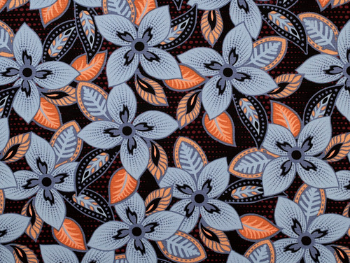 Dressmaking Fabric | Noelle Floral Viscose & Linen - Blue| Fabric Godmother 